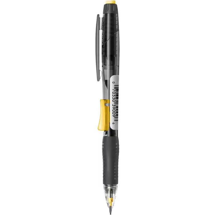 BIC Break Resistance 0.7mm Uçlu Kalem, 4lü Blister Versatil Kalem, 4 Adet Silgi, 6 Adet Yedek Uç,Yandan Basmalı Sistem