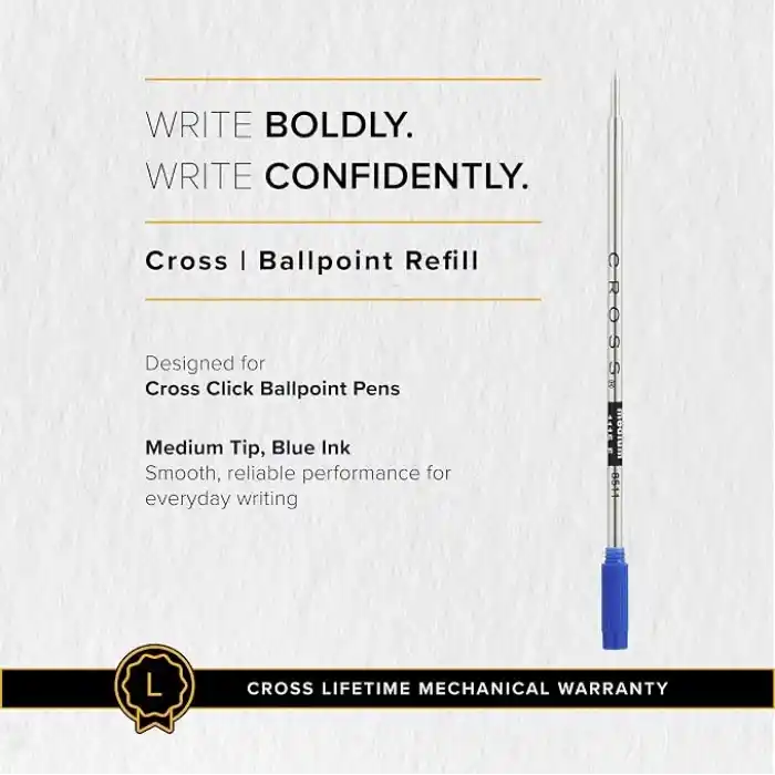 Cross 8511D C1 Slim Tükenmez Refil Mavi Medium Uç