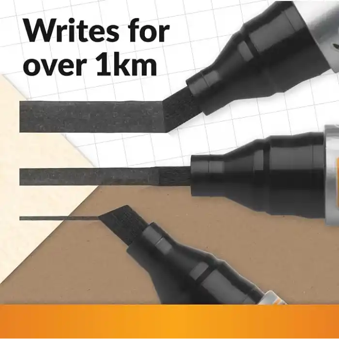 BIC Marker 2300 Kesik Uçlu Permanent Markör, Siyah,