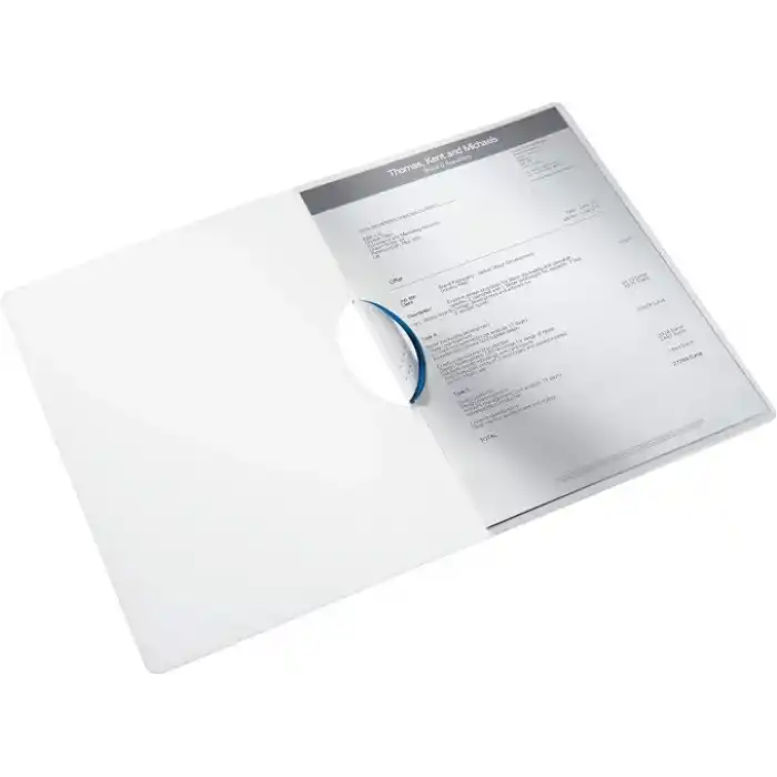 Leitz 41850036 WOW A4 ColorClip Sıkıştırmalı Dosya, Metalik Mavi