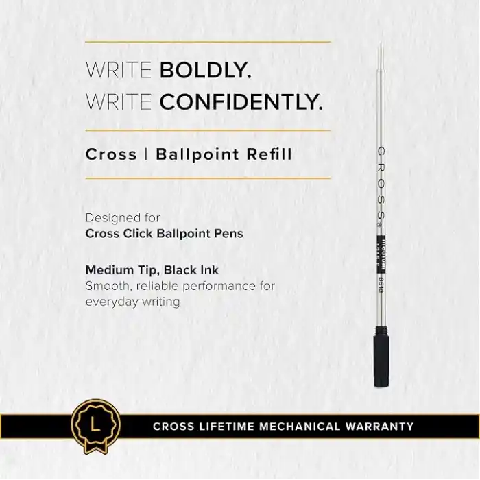 Cross 8513D C1 Slim Tükenmez Refil Siyah Medium Uç