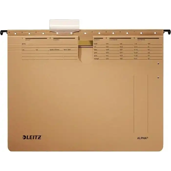 Leitz Alpha Askılı Dosya, Telli, A4, Kese Kağıdı Rengi, 10lu Paket, 19143000
