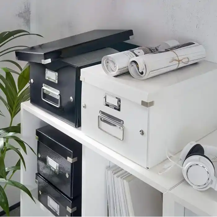 Leitz 60440095 orta boy saklama ve taşıma kutusu (A4, Click ve Store için) siyah