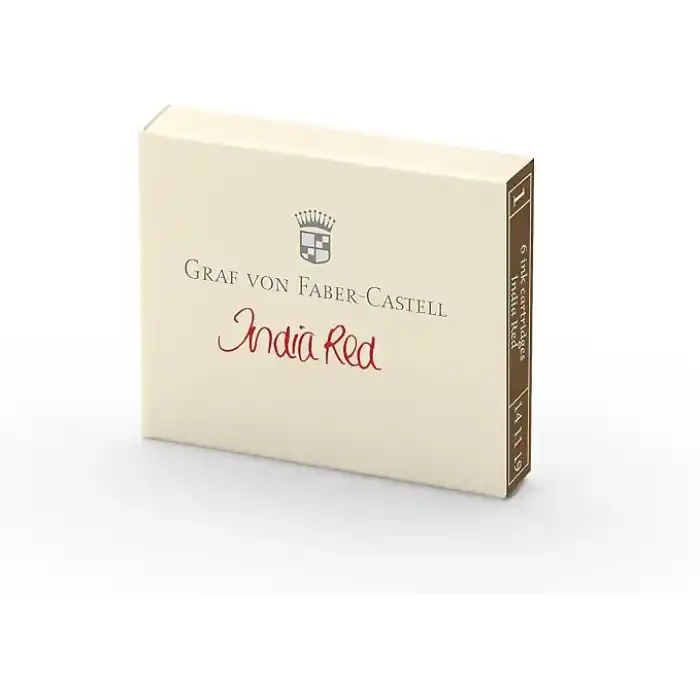 Graf von Faber-Castell Dolma Kalem Kartuşu 6lı Hint Kırmızısı