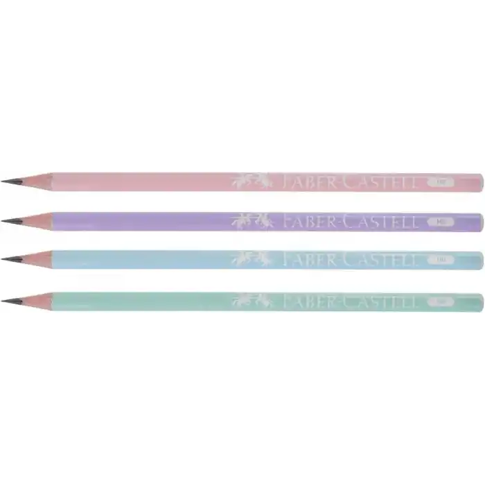 Faber-Castell HB-2B 12li Kurşun Kalem Seti,Mercanlı, Şövalye,Başlık Kalemi,Sevimli Dostlar Temalı