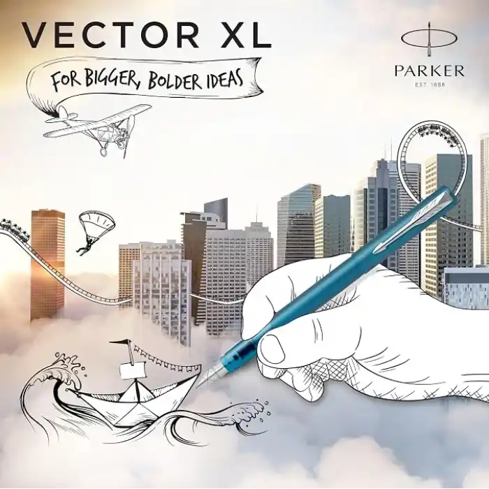 PARKER Dolma kalem Vector XL Matte Teal M Blue