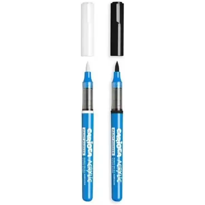 Carioca Akrilik Paint Marker Su Bazli Fırça Uçlu 2Li