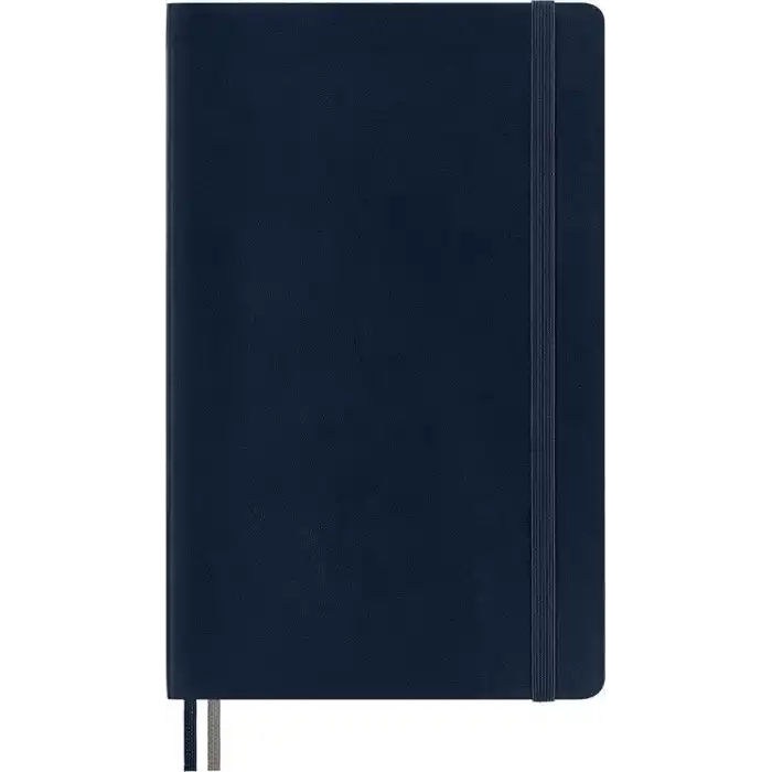 Moleskine Çizgili Kalın Safir Mavi Defter L Boy Yumuşak Kapak (Expanded)