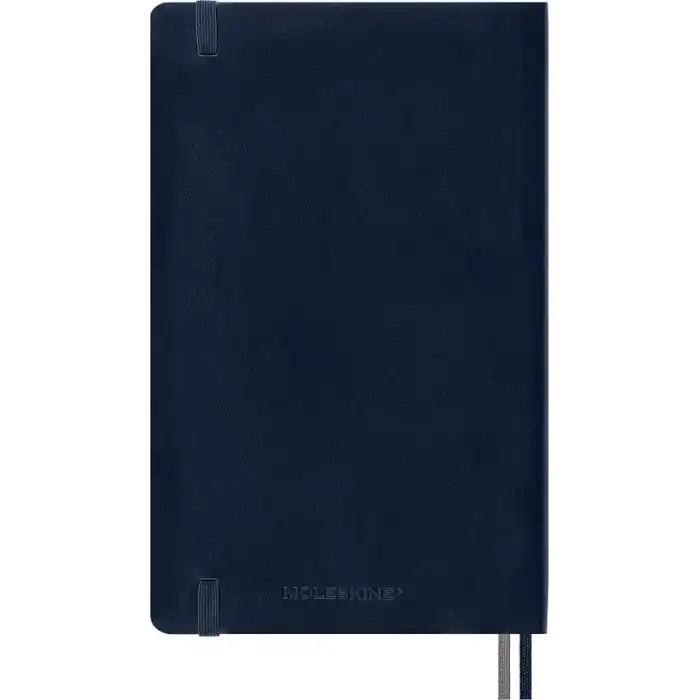 Moleskine Çizgili Kalın Safir Mavi Defter L Boy Yumuşak Kapak (Expanded)