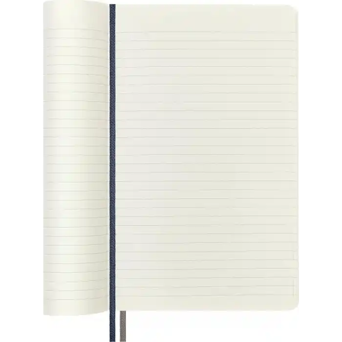 Moleskine Çizgili Kalın Safir Mavi Defter L Boy Yumuşak Kapak (Expanded)
