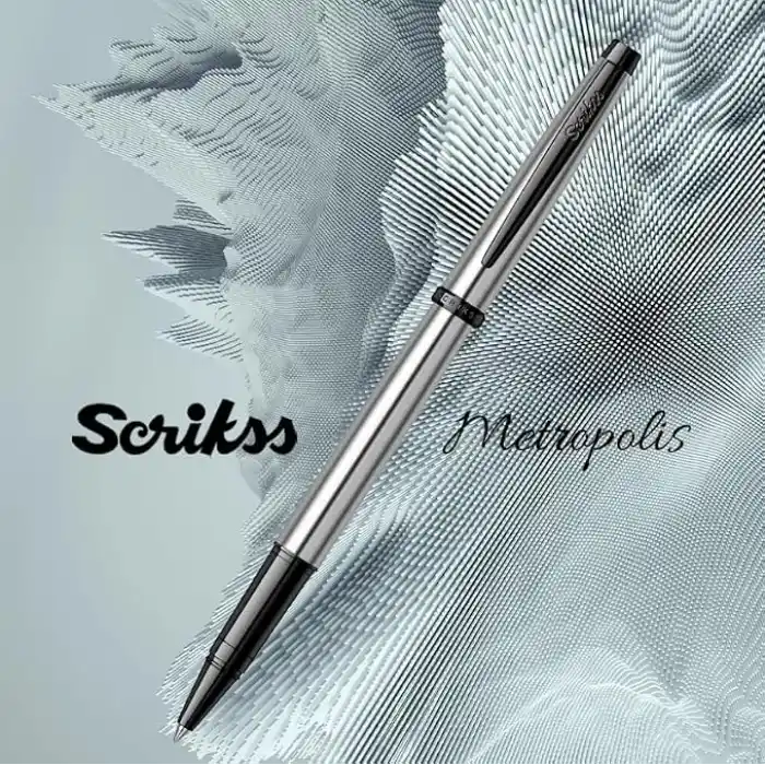 Scrikss Metropolis 800 Roller Kalem Siyah Krom