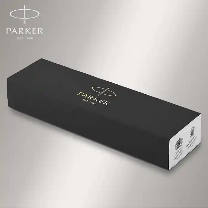 PARKER IM doldurucu | Krom süslemeli paslanmaz çelik | Orta uçlu ve mavi mürekkepli dolma kalem | hediye kutusu
