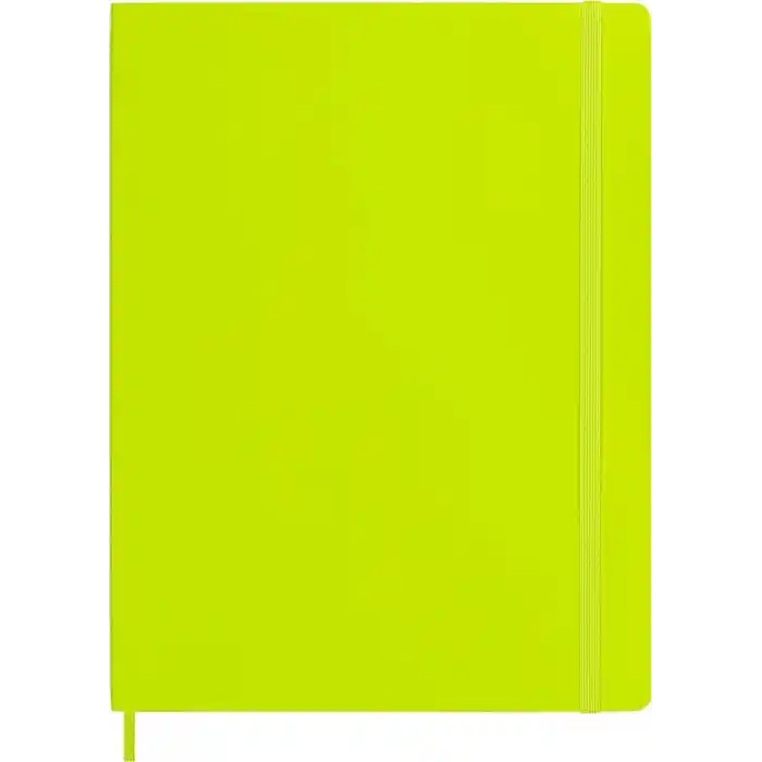 Moleskine Çizgili Limon Yeşili Defter XL Boy Yumuşak Kapak