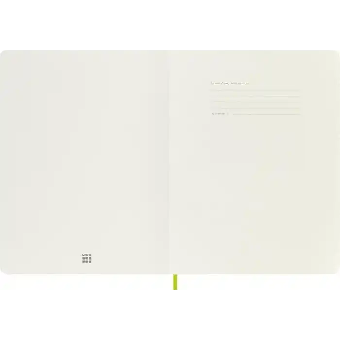 Moleskine Çizgili Limon Yeşili Defter XL Boy Yumuşak Kapak