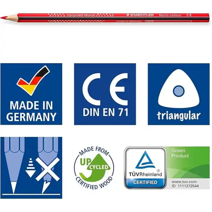 Staedtler 185 Cd36 Noris Kuru Boya Kalemi 36lı