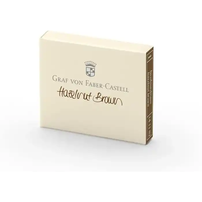Graf von Faber-Castell Dolma Kalem Kartuşu 6lı Kahve