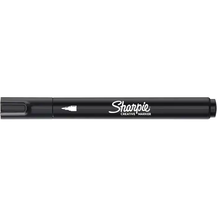 SHARPIE Akrilik markör, Yuvarlak uç, Siyah