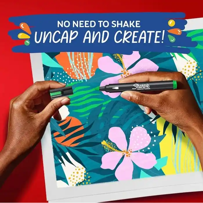 SHARPIE Akrilik markör, Yuvarlak uç, Açık gri