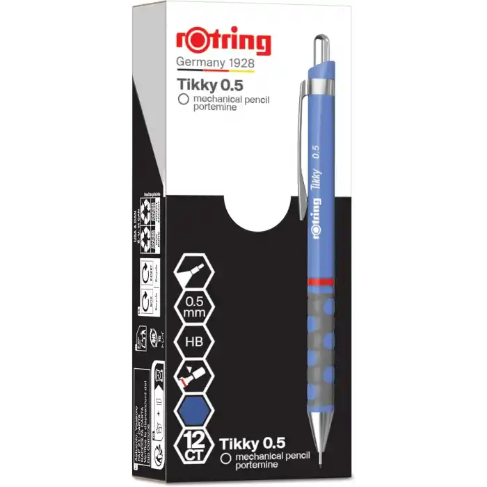 rOtring TIKKY Mekanik Kurşun Kalem, Menekşe Mavi 0.5 mm