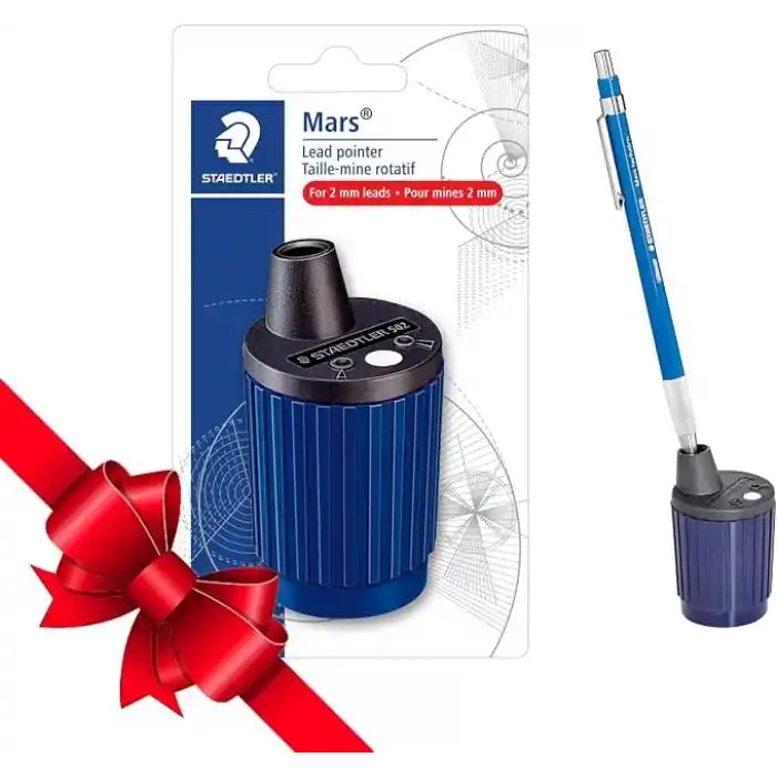 Staedtler 502 BK A6 Mars döner mekanizmalı uç açma aparatı ve kutusu, 2 mm uçlar için, 502BKA6