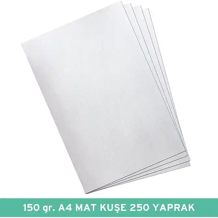 Umur 150 gr A4 Mat Kuşe Kağıt, 250 Yaprak