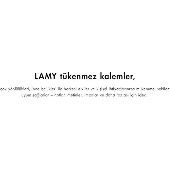 LAMY L262BK Tükenmez Kalem, Yağ Bazlı, Sevo, Siyah