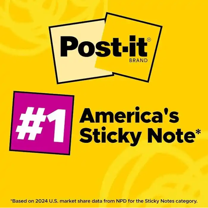 Post-it Süper Yapışkan Çizgili Notlar, 4 Yapışkan Not Defteri, 12,7 x 20,32 cm, Yurdunuzda, Evinizde veya Ofisinizde Organizasyon için İdeal, Energy Boost Koleksiyonu
