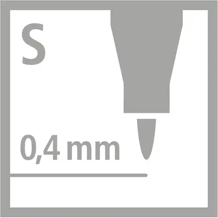STABILO OHPen - Asetat Kalemi - 0,4 mm - Siyah