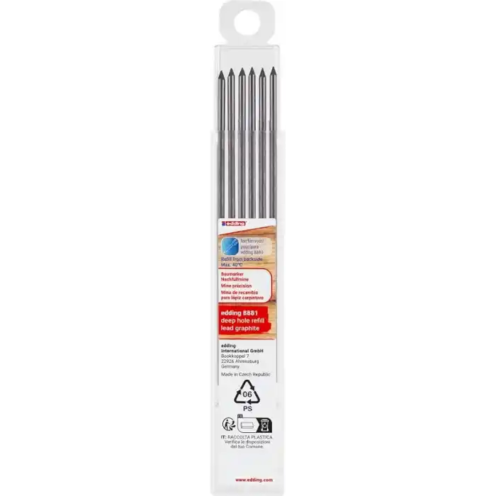edding 8881 Montaj İşaretleme Kalemi Yedek Uç Grafit 6lı Set