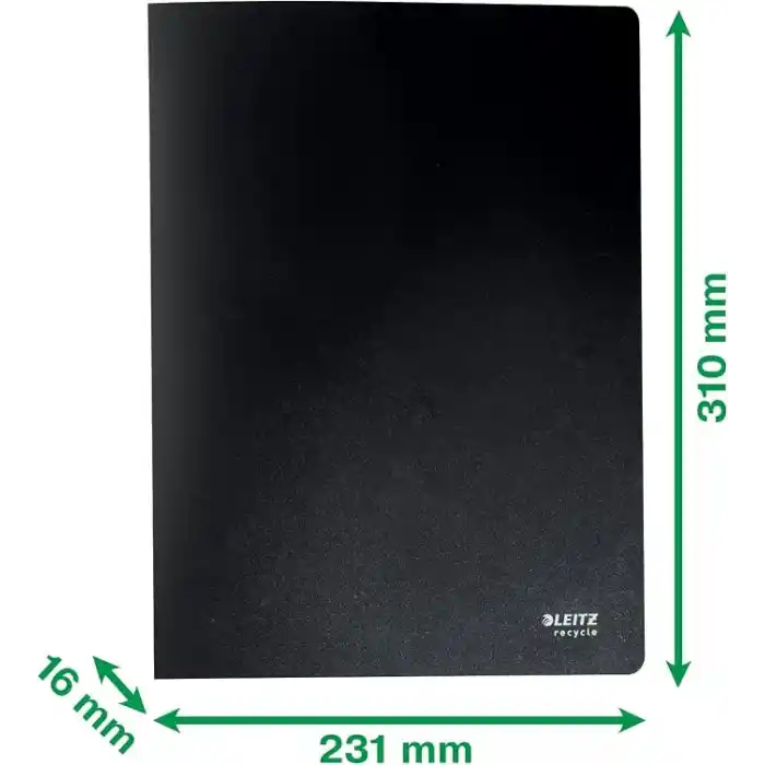 Leitz Recycle Sunum Dosyası A4 PP 40 siyah