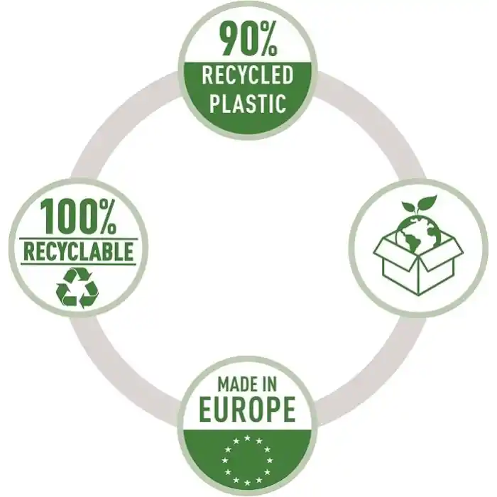 Leitz Recycle Sunum Dosyası A4 PP 40 siyah
