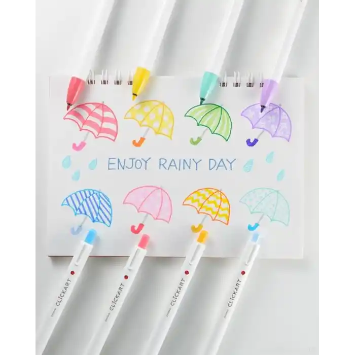 ZEBRA CLICKART MARKET PEN DK 12 LI SET