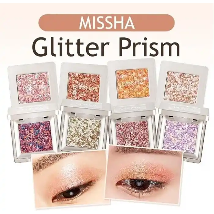 MISSHA Topaklanmayan, El Yapımı Glitter Far Modern Shadow Glitter Prism (NO.3 ULTİMATE PRİSM)