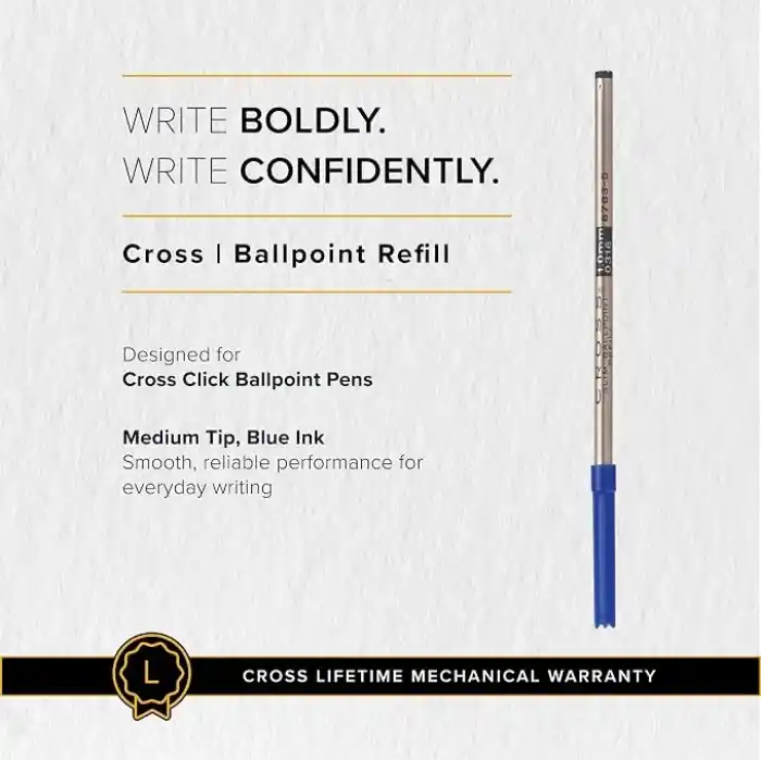 Cross 87835 Slim Tükenmez Refil Mavi Medium Uç
