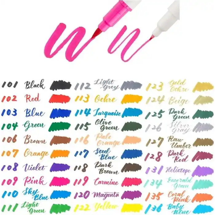 Pentel Brush Sing Pen Twin Çift Taraflı Fırça Uçlu Kalem ÇELİK MAVİSİ