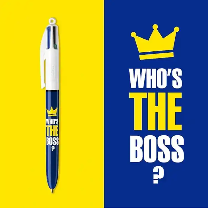 BIC 4 Colours Message Tükenmez Kalem 12Li Kutu, 1.0mm Uç, Tek Kalemde Mavi, Kırmızı, Yeşil ve Siyah Renkler