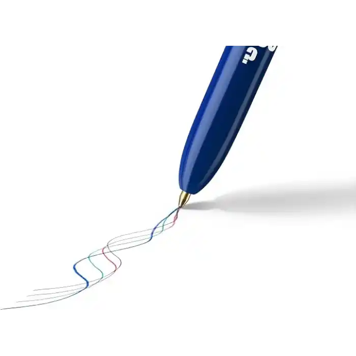 BIC 4 Colours Message Tükenmez Kalem 12Li Kutu, 1.0mm Uç, Tek Kalemde Mavi, Kırmızı, Yeşil ve Siyah Renkler