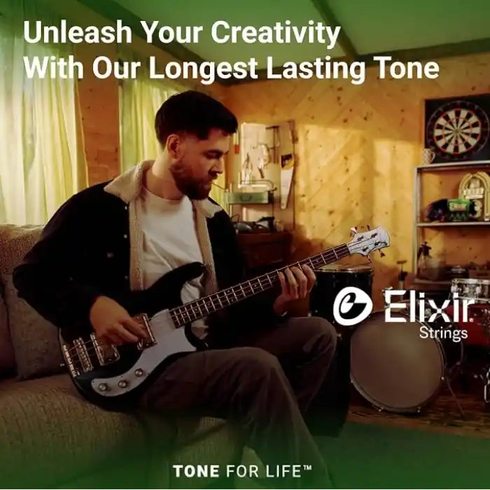 Elixir 15430 Nanoweb Light Tek Bas Gitar Teli (130)