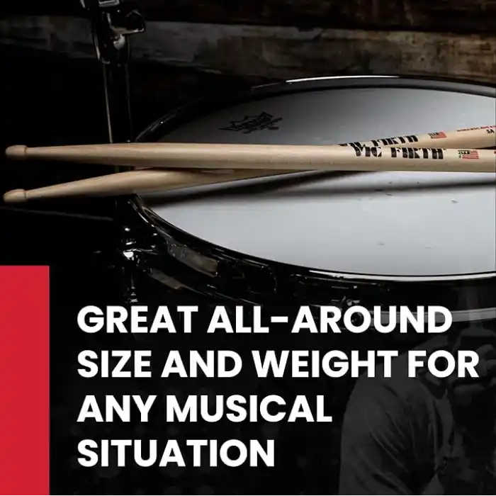 Vic firth Baget (Çift) 5A Wood, Hıckory, 0.565X16, Medıum