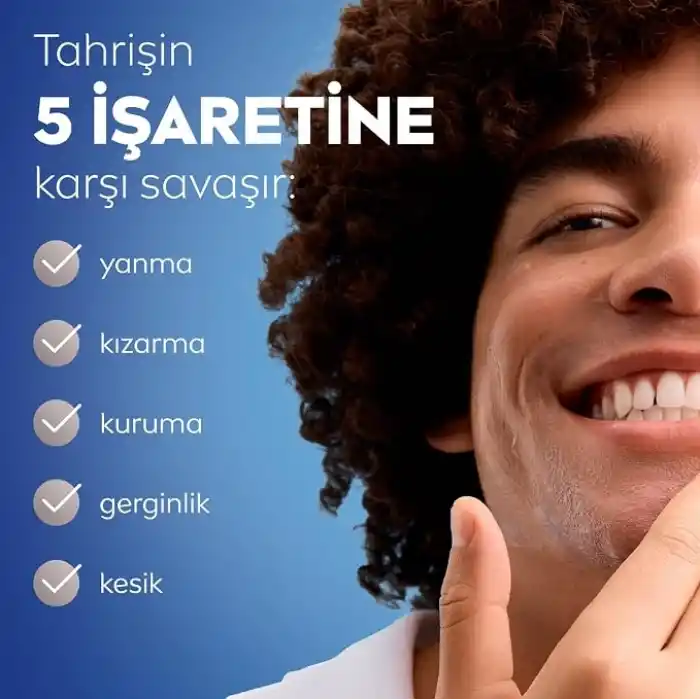 NIVEA MEN Erkek Hassas Tıraş Jeli 200 ml,Tahrişe ve Yanmaya Karşı Koruma,Alkolsüz Formül,Hassas Ciltlere Özel
