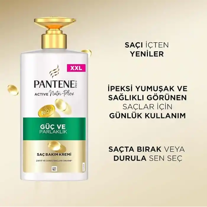 PANTENE Güç ve Parlaklık Saç Kremi 500 ml