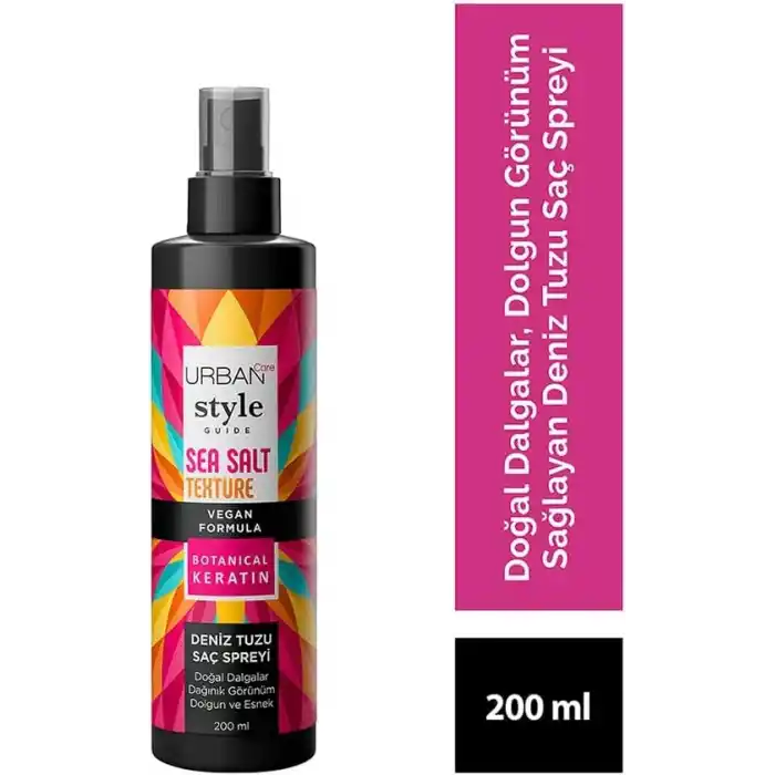 URBAN Care Style Guide Deniz Tuzu Etkili Doğal Dalga Sağlayan Saç Spreyi 200 ml- Vegan