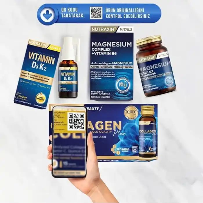 Nutraxin Vitals Zinc 15 mg 100 Tablet Takviye Edici Gıda