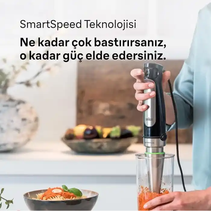 Braun MultiQuick MQ 700 Soup Multiquick 7 el mikseri (1000 Watt) siyah