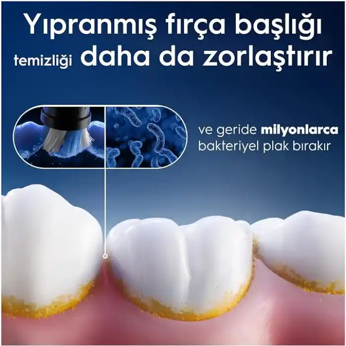 Oral-B iO Ultimate Clean Siyah Diş Fırçası Yedek Başlığı 4 Adet