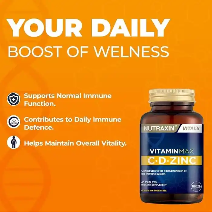 Nutraxin Vitamin Max C-D-Zinc 60 Tablet
