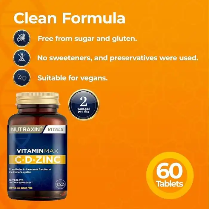 Nutraxin Vitamin Max C-D-Zinc 60 Tablet