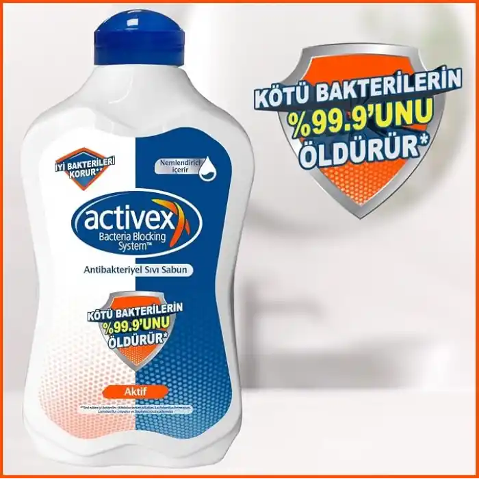 ACTIVEX Sıvı Sabun, Aktif, 1.5 Litre