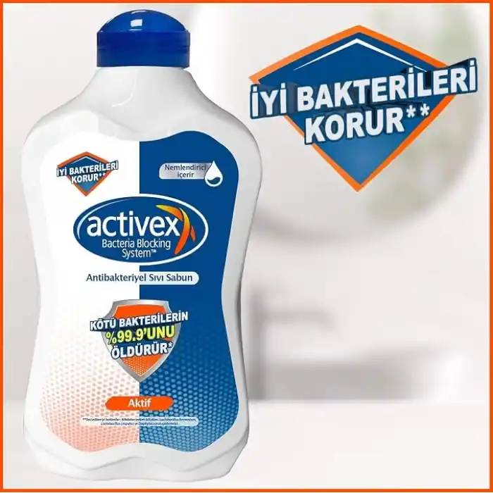 ACTIVEX Sıvı Sabun, Aktif, 1.5 Litre