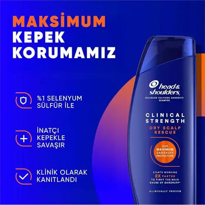 Head & Shoulders Clinical Strength Dry Scalp Rescue Kuru Saç Derisine Özel Şampuan 400 ml
